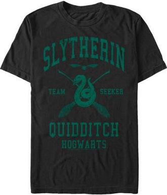 Harry Potter Mens Harry Potter Slytherin Quidditch Team Seeker Graphic Tee in Black at Nordstrom, Size Xxx-Large