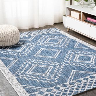 Jonathan Y Designs Marokko Diamond Tribal Medallion Indoor/Outdoor Area Rug