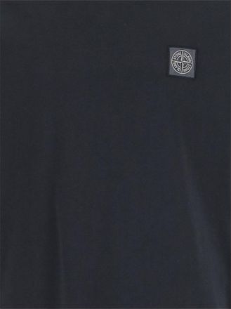 Stone Island Boys Navy Logo Cotton T-Shirt T-Shirts And Polos