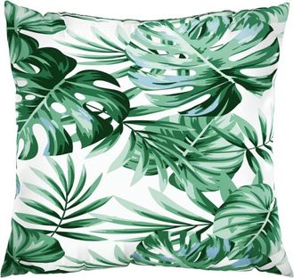 vidaXL Cojines de sofá 4 unidades tela estampado de hojas 60x60 cm Vidaxl