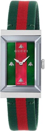 Gucci YA147404 G-Frame Multikleur Dameshorloge - Elegante Ontwerp met Zwitsers Uurwerk
