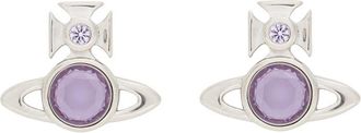 Vivienne Westwood Heather orb Stud Earrings - Silver - One Size