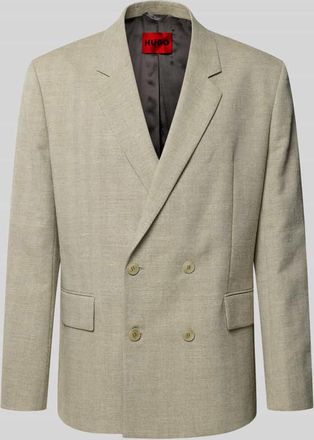 HUGO BOSS Regular Fit Anzugsakko mit Baumwoll-Leinen-Anteil in Hellgruen, Gr&ouml;&szlig;e 102