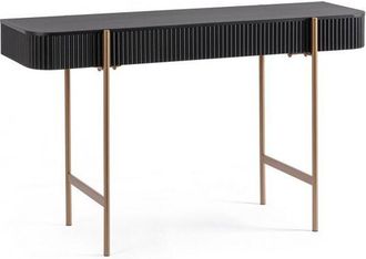 BIZZOTTO Consolle Legno Nero Industriale da Interno 120x40 - LUCIA