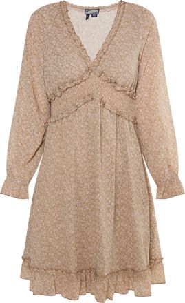 Dreimaster Dreimaster Jurk Dames beige/bruin