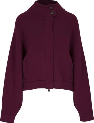 Brunello Cucinelli Giacca con maniche a palloncino - Rosso