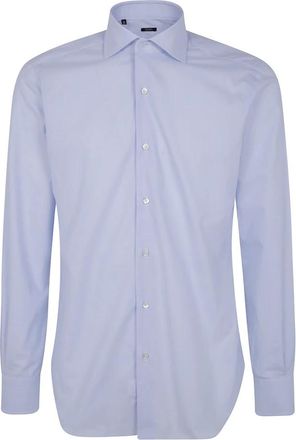 Barba Klassieke Oxford Overhemd - Heren - Zakelijke Overhemden - Blauw - 4XL - Overhemden