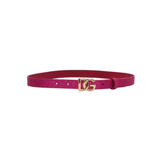 Dolce & Gabbana Cintura Logata - Dames - Riemen - Roze - L - Leer - Accessoires