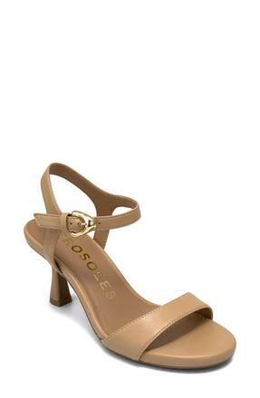 Aerosoles Divia Ankle Strap Sandal in Beige Bisque Fx Nappa at Nordstrom, Size 5.5