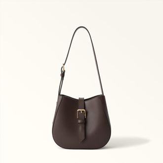 Furla Dora Borsa A Secchiello Cioccolato Marrone Pelle Di Vitello Sidney Donna