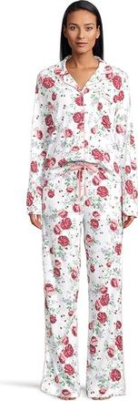 Karen Neuburger English Beauty Girlfriend PJ Set Womens Pajama Sets Rose Bush : MD (Womens 10-12), Cotton/Polyester