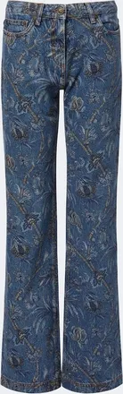 Etro Printed wide-leg jeans