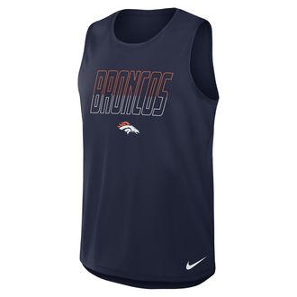Nike Denver Broncos Nike Mens Dri-FIT NFL Tank Top in Blue | 045R41S8W-YPB