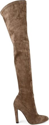 Ralph Lauren Louren Dijhoge Laarzen - Dames - Over de knie laarzen - Bruin - 39 1/2 EU - Leer - Schoenen