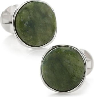 Cufflinks Inc. Seraphinite Sterling Silver Cuff Links in Green at Nordstrom