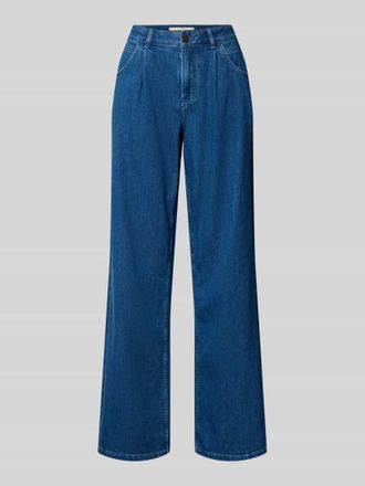 Lanius Lanius Wide Leg Jeans mit Bundfalten Modell MARLENE in Jeansblau, Gr&ouml;&szlig;e 42