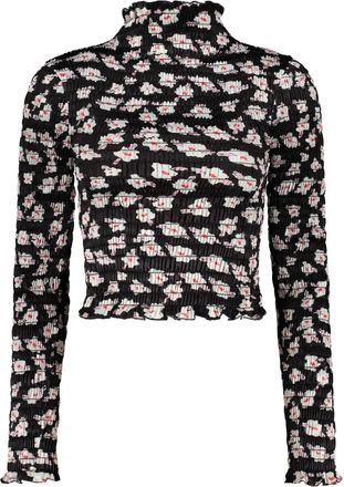 Amy Crookes Top a fiori - Nero