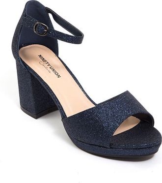 Ninety Union Jassy Block Heel Sandal in Navy at Nordstrom Rack, Size 12