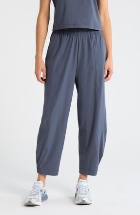 Zella Atlas High Waist Utility Adjustable Ankle Pants in Navy Armada at Nordstrom, Size Xx-Large