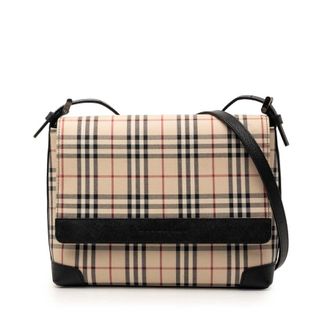 Burberry Pre-owned Burberry House Check Canvas Flap Crossbody Ladies ZMA804OQR6S1LQ9M