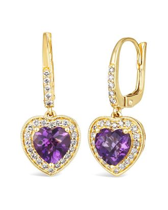 Le Vian Tranquility 14K 2.39 Ct. Tw. Diamond & Amethyst Earrings