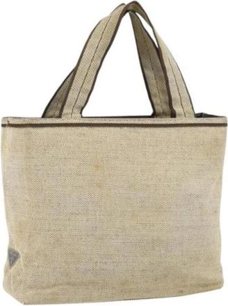 Prada Pre-owned Vintage Tote Bag - Dames - Vintage Shopper - Beige - ONE Size - Vintage