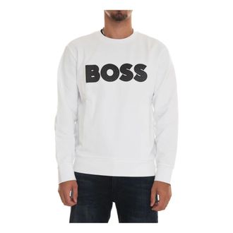 HUGO BOSS Maxi Logo Crewneck Sweatshirt Regular Fit