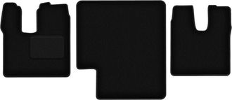 OEM Alfombrillas De Terciopelo Negro Para: Man Tgl / Tgm Estrecho, Litera 3 Piezas (2005-)