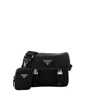 Prada Re-Nylon Crossbody Tas - Heren - Tassen - Zwart - Maat: ONE Size Nylon