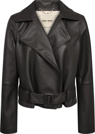 Mos Mosh Jassen - Dames - Leren en Su&egrave;de Jassen - Zwart - XL - Leer - Jassen