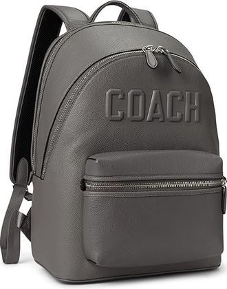Coach Charter Backpack With Coach Graphic Backpack Bags Charcoal, Leather/Polyester