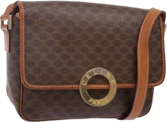 Celine Pre-owned Cross Body Bags, female, Brown, Size: ONE SIZE Pre-owned Plastic Cross Body Bag