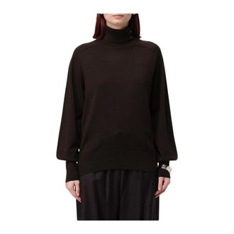 Liu Jo Jersey de cuello alto de punto cerrado - Knitwear - Mujer - Marr&oacute;n - XS