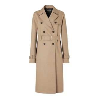 Fendi Soprabito Trenchcoat - Dames - Mantels - Beige - Maat: XS Katoen