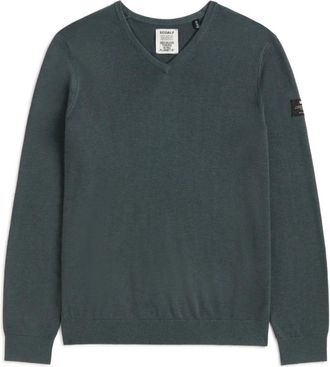 Ecoalf Ferro V-Hals Truien - Heren - V-hals truien - Groen - XL - Wol - Truien & Vesten