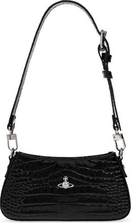 Vivienne Westwood Tasha Schoudertas - Dames - Schoudertassen - Zwart - ONE Size - Leer - Tassen