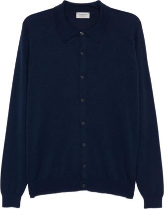 John Smedley Cardigan in maglia - Blu