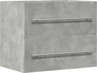 vidaXL Armario Para Lavabo Aglomerado Gris Hormig&oacute;n 60x38,5x48 Cm Vidaxl