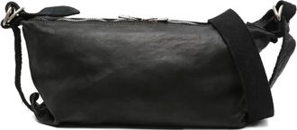 Guidi leather cross body bag - Black