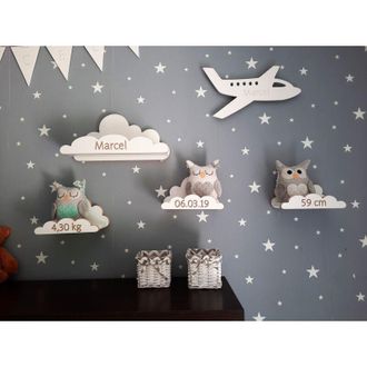 OEM Estantes De Nube Con Etiqueta, Juego De 4