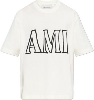 Ami Alexandre Mattiussi T-shirt - Heren - T-shirts - Beige - XL - Katoen - Tops
