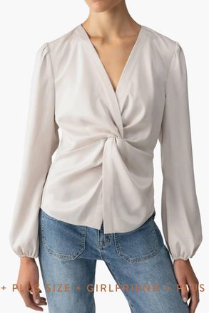 Sanctuary Youre Mine Twist Top In White