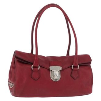 Prada Pre-owned Handbags, female, Red, Size: ONE SIZE Pre-owned Vintage Hand Bag