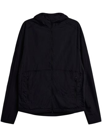 Yohji Yamamoto Lightweight Black Hooded Jacket with Flap Detail