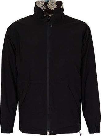 Lords of Harlech Pascali Reversible Performance Jacket in Serious Floral Black at Nordstrom, Size Xx-Large