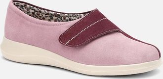 Hotter Womens Wrap Wide Fit Warmlined Slippers - Pink - Size: 8