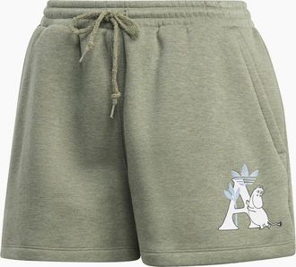adidas Originals Adidas Originals Womens Moomin Sweat Shorts - Green - Size: 12