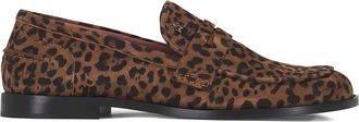 Amina Muaddi Mocassini Tilda leopardati - Marrone