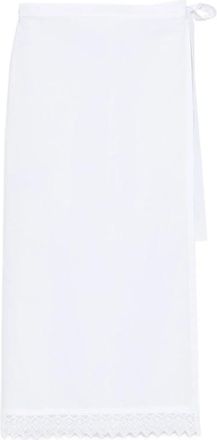 The Nina Studio Lace-detail Midi Skirt