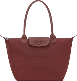 Longchamp Medium Le Pliage One Nylon Shoulder Tote in Burgundy at Nordstrom